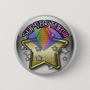 Badge Rond 5 Cm enfant de superstar