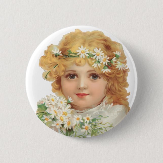 Badge Rond 5 Cm Enfant du printemps (Devant)