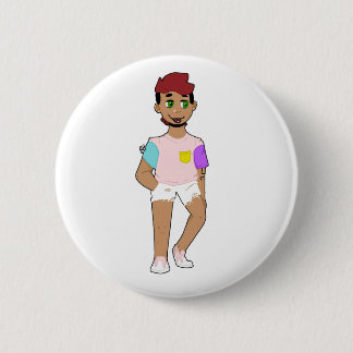 Badge Rond 5 Cm enfant en short avec langue