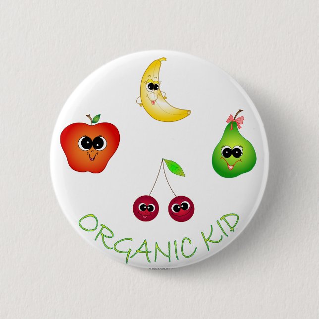 Badge Rond 5 Cm Enfant organique (Devant)