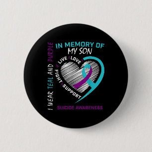 Badge Rond 5 Cm Enfant Perdu En Mémoire De Mon Fils Sensibilisatio