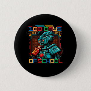 Badge Rond 5 Cm Enfants 100 Jour de l'école Gamer Garçon Garçon Ga