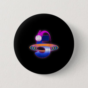 Badge Rond 5 Cm Enfants 5 ans Basket-ball 5 ans Anniversaire Parti