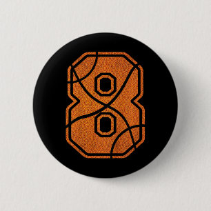 Badge Rond 5 Cm Enfants 8e anniversaire Bysketbyll Garys Enfants