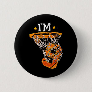 Badge Rond 5 Cm Enfants 9e anniversaire Bysketbyll I'm 9 Garçon Gi