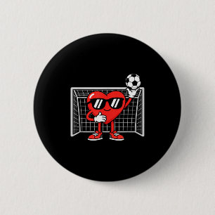 Badge Rond 5 Cm Enfants à coeur cool jouant au football Saint-Vale