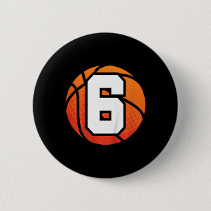 Badge Rond 5 Cm Enfants Basketball Anniversaire 6 Nombre Enfants B