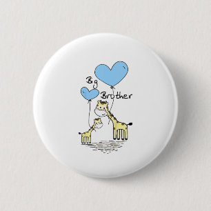 Badge Rond 5 Cm Enfants Big Brother Cute Giraffes Idée cadeau Todd