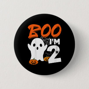 Badge Rond 5 Cm Enfants Boo Im 2 Halloween Costume Anniversaire Dé