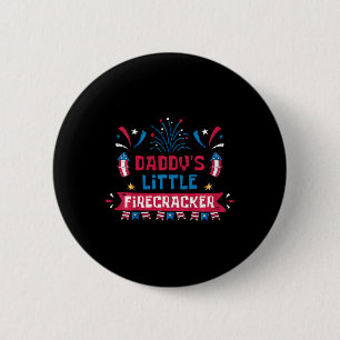 Badge Rond 5 Cm Enfants Daddle Petit Pétard Fête de l'Indépendance