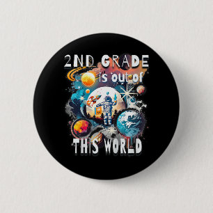 Badge Rond 5 Cm Enfants De 2e Année N'Est Pas De Cette Année Scola