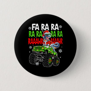 Badge Rond 5 Cm Enfants Dino Fa Ra Ra Rawr Dinosaure Monster Truck