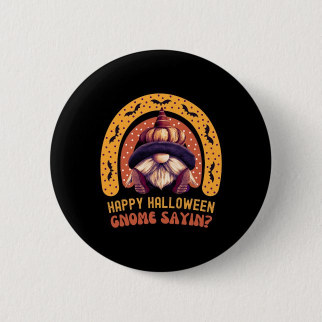 Badge Rond 5 Cm Enfants effrayants Halloween Costume Filles Gnome  (Devant)