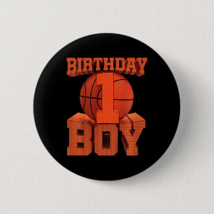 Badge Rond 5 Cm Enfants Enfants Bysketbyll Anniversaire 1 an 1er A