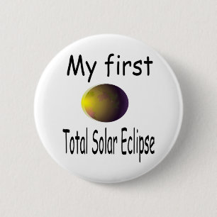 Badge Rond 5 Cm Enfants Enfants Éclipse Solaire Mon premier Éclip