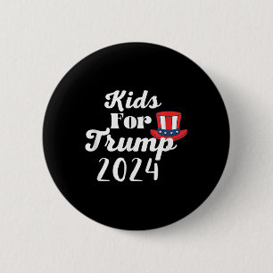 Badge Rond 5 Cm Enfants Enfants Pour L'Élection Trump 2024 _1