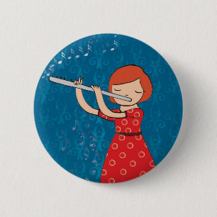 Badge Rond 5 Cm Enfants et musique
