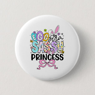 Badge Rond 5 Cm Enfants Jour de Pâques Oeuf-stra Sy Princesse Fill