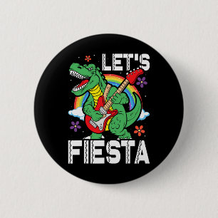 Badge Rond 5 Cm Enfants Lets Fiesta Dino Trex Joli Enfants Garçons
