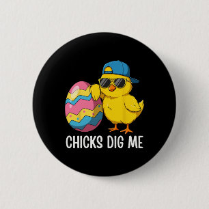 Badge Rond 5 Cm Enfants Me Creuser Pâques Enfants Garçons Hommes J