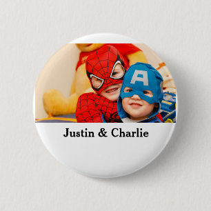 Badge Rond 5 Cm Enfants mignons garçons filles photo cadeaux de fa
