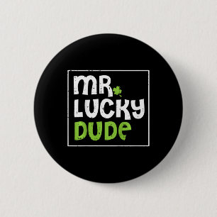 Badge Rond 5 Cm Enfants Mon Chanceux Mec St Patricks Day Trèfle Tr