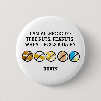 Badge Rond 5 Cm Enfants multiples personnalisables d'alerte