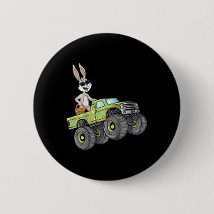 Badge Rond 5 Cm Enfants Pâques Rabbit équitation Monster Camion Fu