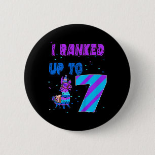 Badge Rond 5 Cm Enfants que j'ai classés jusqu'à 7 Jeu vidéo 7e an