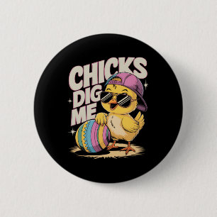 Badge Rond 5 Cm Enfants Qui Me Creusent Toddler Garçons Pâques Pâq
