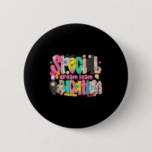 Badge Rond 5 Cm Enfants Retourner À L'École Enseignants Éducation