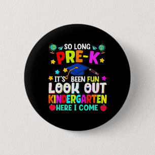 Badge Rond 5 Cm Enfants Si Long pré-k Graduation jardin d'enfants 