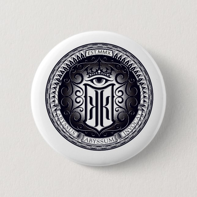 Badge Rond 5 Cm Enfer de Kraken (Devant)