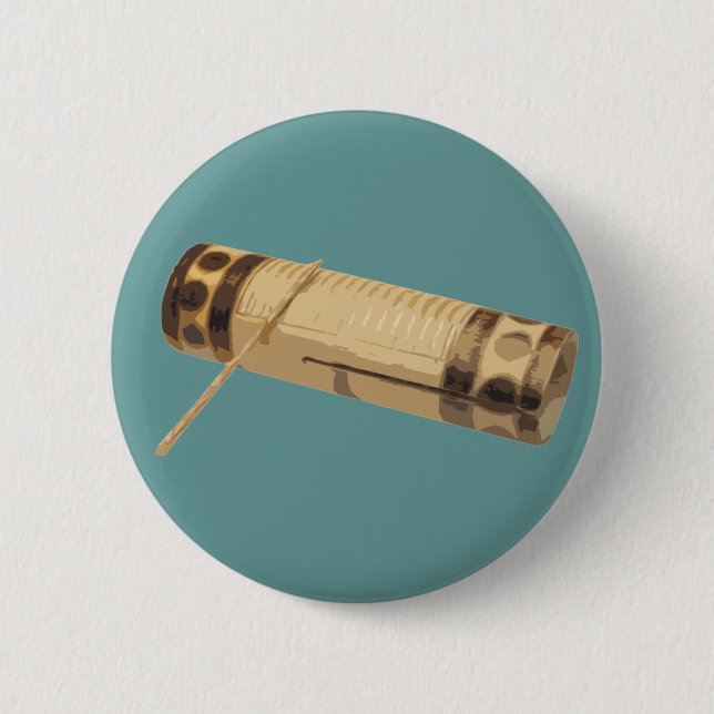 Badge Rond 5 Cm Enfer ouais, je joue le Guiro ! (Devant)