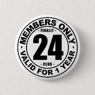 Badge Rond 5 Cm Enfin 24 clubs