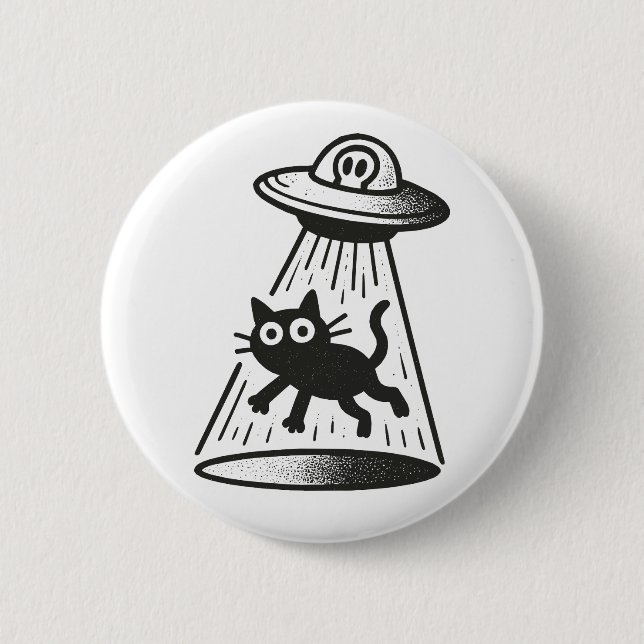 Badge Rond 5 Cm Enlèvement de chats (Devant)