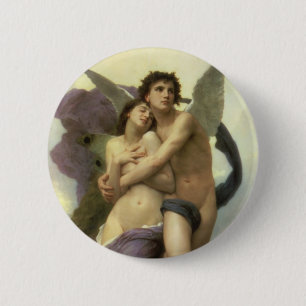 Badge Rond 5 Cm Enlèvement de Psyché par Bouguereau