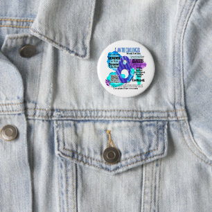 Badge Rond 5 Cm Enneagram Type 8 - Je Suis Le Challenger