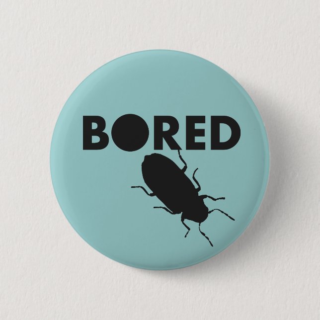 Badge Rond 5 Cm Ennuyé 2 Bouton (Devant)
