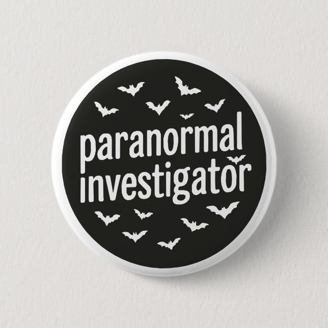 Badge Rond 5 Cm Enquêteur paranormal (Devant)
