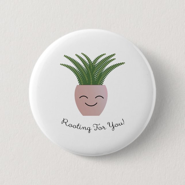 Badge Rond 5 Cm Enraciner pour vous Fern (Devant)