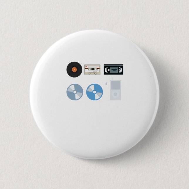 Badge Rond 5 Cm Enregistrement au format MP3 (Devant)