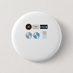 Badge Rond 5 Cm Enregistrement au format MP3