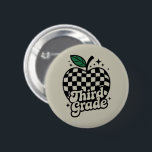 Badge Rond 5 Cm Enseignant 3e année Retour à l'école<br><div class="desc">Enseignant 3e année Retour à l'école</div>