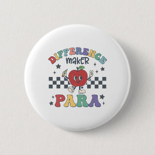 Badge Rond 5 Cm Enseignant auxiliaire Différence Maker Paraenseign