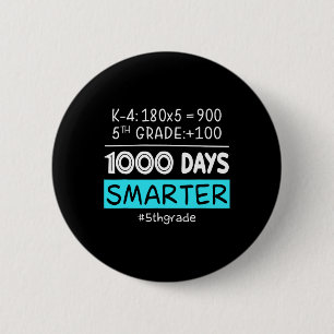 Badge Rond 5 Cm Enseignant De 1000 Jours Smarter 100E Jours De Sch