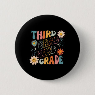 Badge Rond 5 Cm Enseignant de l'équipe de rentrée des élèves de tr