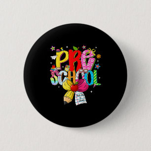 Badge Rond 5 Cm Enseignant de maternelle Enfants Préparation Retou