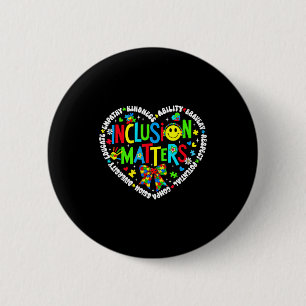 Badge Rond 5 Cm Enseignant d'éducation spéciale inclusion autisme