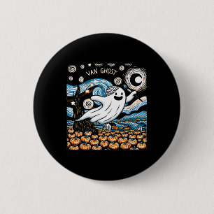 Badge Rond 5 Cm Enseignant en art fantôme Halloween 2